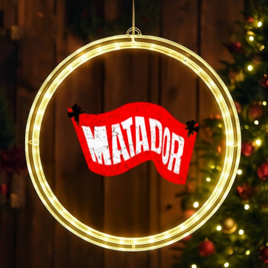 Discover Vintage Matador Records Distressed LED Christmas Window Lights