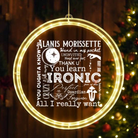 Discover Alanis Morissette The Triple Moon Tour 2024 LED Christmas Window Lights