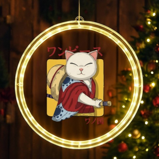 Discover Samurai Neko - Samurai Cat - LED Christmas Window Lights