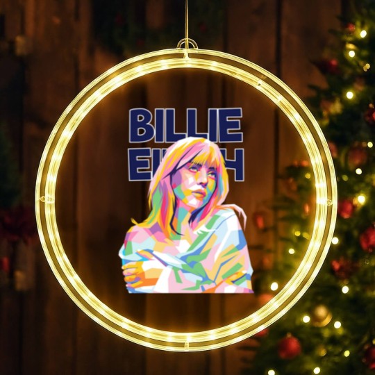 Discover Billie Ellish LED Christmas Window Lights