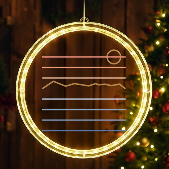 Discover Mountain Sun - Mountain - LED Christmas Window Lights