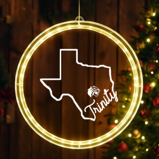 Discover Trinity tigers LED Christmas Window Lights, Trinity college, woman LED Christmas Window Lights, men LED Christmas Window Lights,