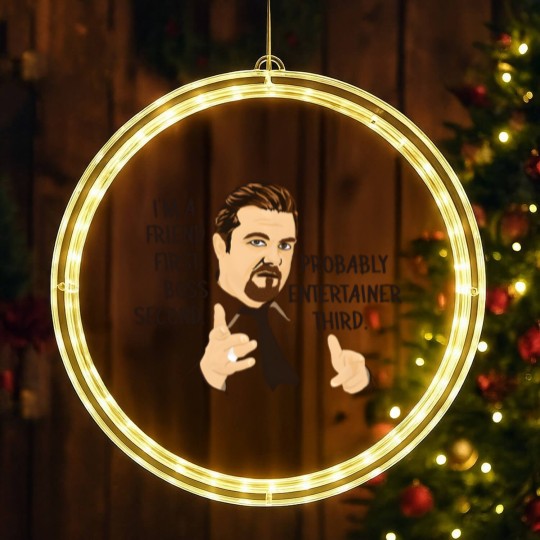Discover David Brent - The Office Art Quote LED Christmas Window Lights
