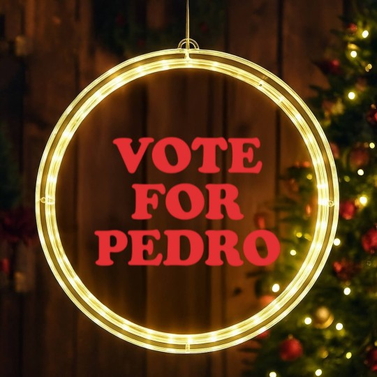 Discover Vote for Pedro LED Christmas Window Lights - Napoleon Dynamite Cult Classic LED Christmas Window Lights for Fans