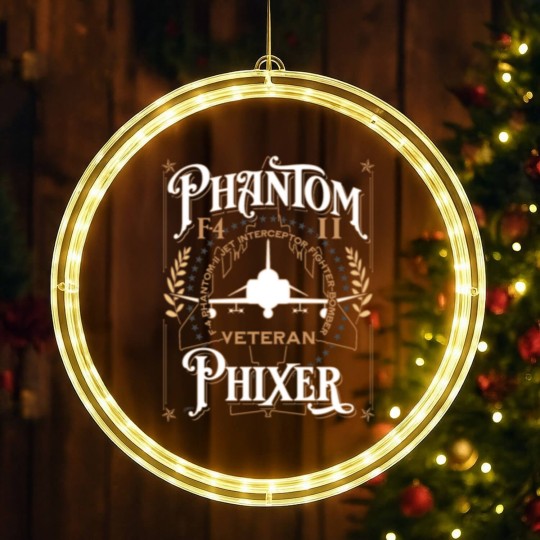 Discover Phantom Phixer F-4 Phantom II Aircraft Maintainer LED Christmas Window Lights