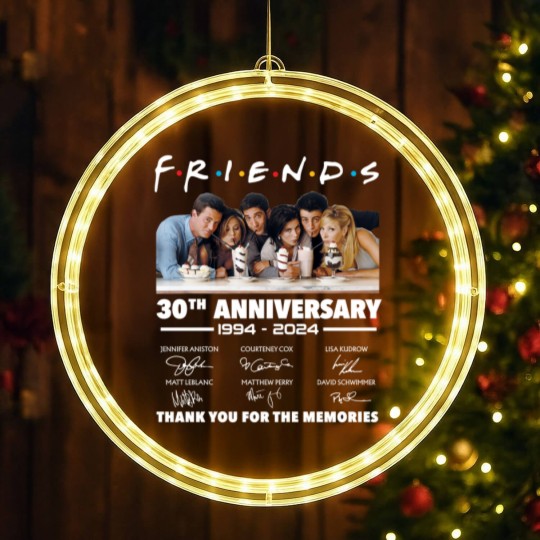 Discover Friends 30th Anniversary 1994 - 2024 Thank You LED Christmas Window Lights