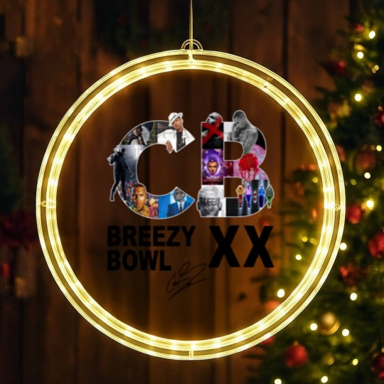 Discover Breezy Bowl XX LED Christmas Window Lights, Chris Brown Breezy Bowl XX Tour LED Christmas Window Lights