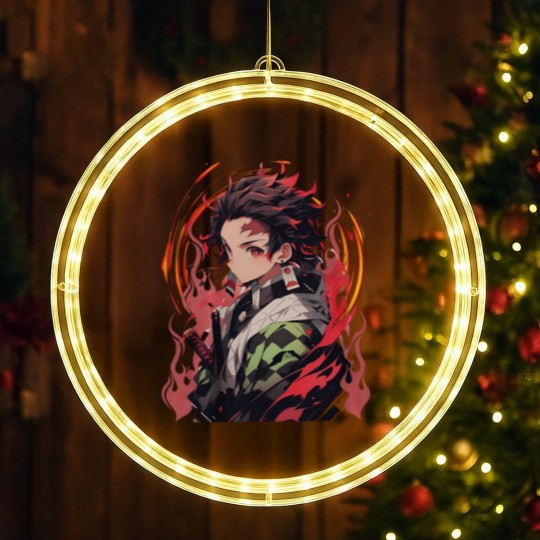 Discover Anime LED Christmas Window Lights, Tanjirou LED Christmas Window Lights, Anime Lovers LED Christmas Window Lights