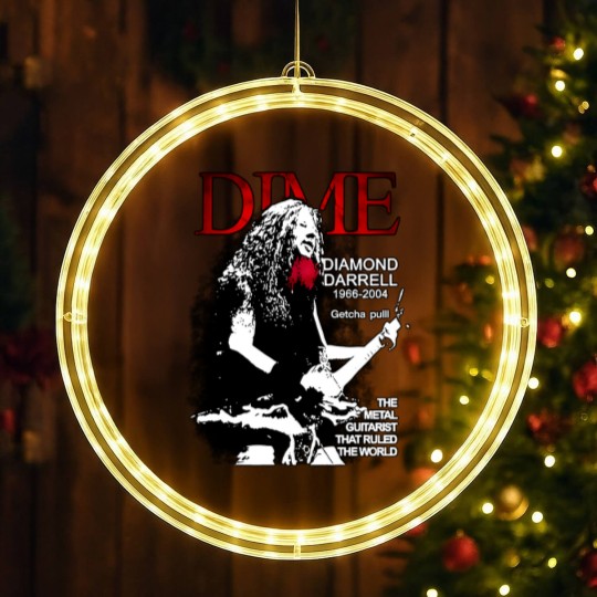 Discover Dimebag Darrell Mayhem Skull Damageplan LED Christmas Window Lights