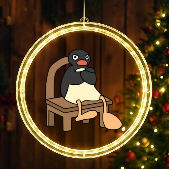 Discover Angry Pingu Classic LED Christmas Window Lights