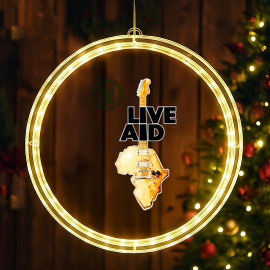 Discover Live Aid Concert Music Gig Event Live 1985 Wembley 80s LED Christmas Window Lights