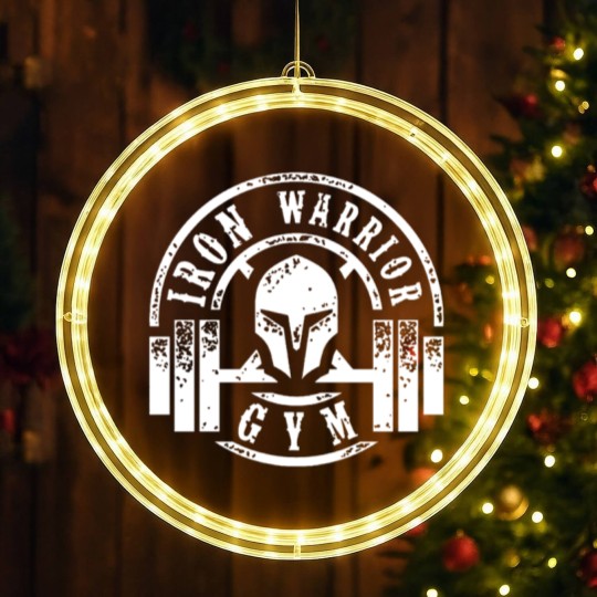 Discover IRON WARRIOR MENS BODYBUILDING GYM MOTIVATION MMA LED Christmas Window Lights
