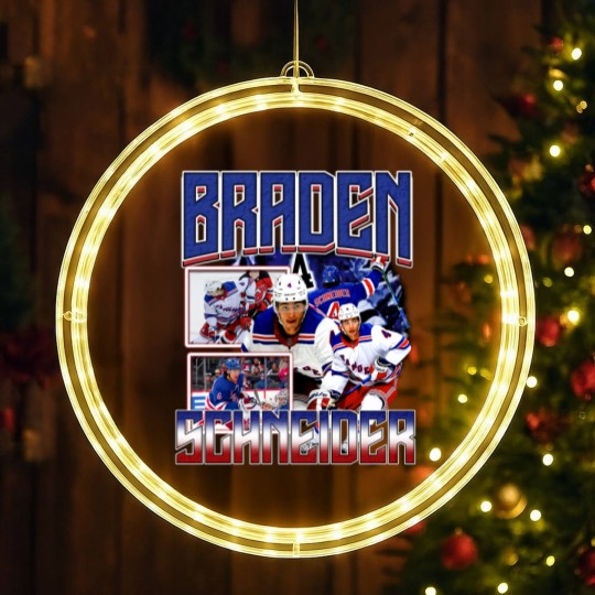 Discover Braden Schneider LED Christmas Window Lights Ice Hockey American