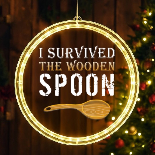Discover Survivor LED Christmas Window Lights I Survived The Wooden Spoon