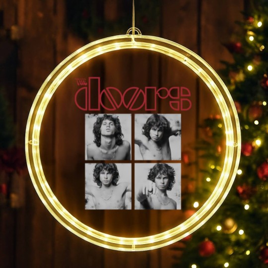 Discover The Doors: Jim Morrison Boxes Black LED Christmas Window Lights