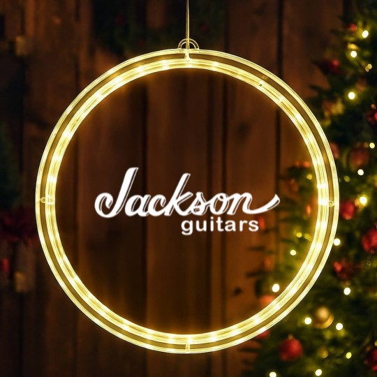Discover Jackson Guitars logo Choose Your Size Original Des LED Christmas Window Lights