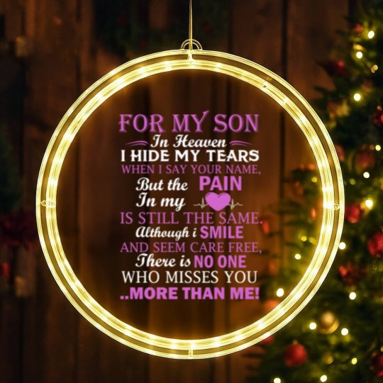 Discover For My Son In Heaven LED Christmas Window Lights