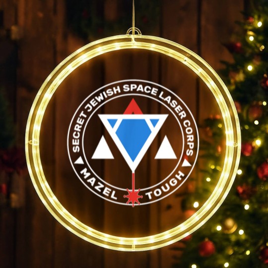 Discover Secret Jewish Space Laser Corps LED Christmas Window Lights