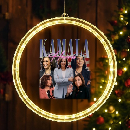 Discover KAMALA HARRIS LED Christmas Window Lights | Kamala Harris Homage LED Christmas Window Lights