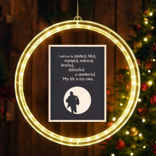 Discover TV Quote - The Prisoner LED Christmas Window Lights