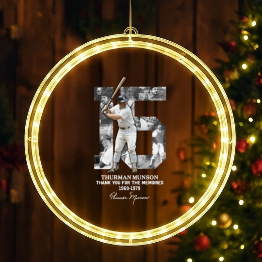 Discover Thurman Munson Thank You 1969 1979 | Essential LED Christmas Window Lights