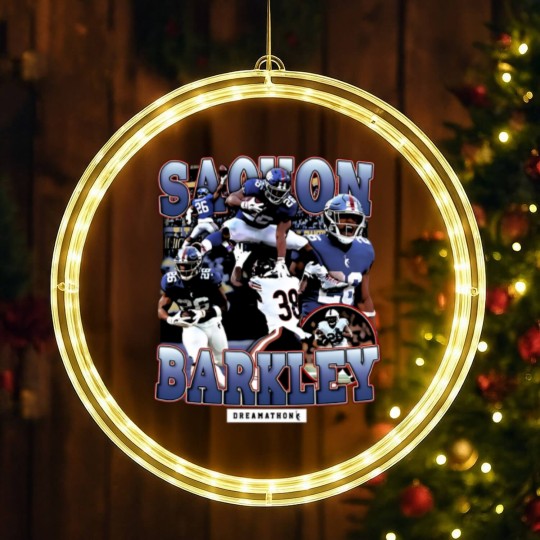 Discover Sterling Shepard Saquon Barkley LED Christmas Window Lights, Saquon Barkley Dreams LED Christmas Window Lights