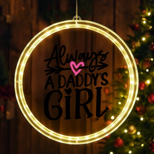 Discover Daddys Girl T- LED Christmas Window Lights Always a Daddy's Girl T- LED Christmas Window Lights LED Christmas Window Lights