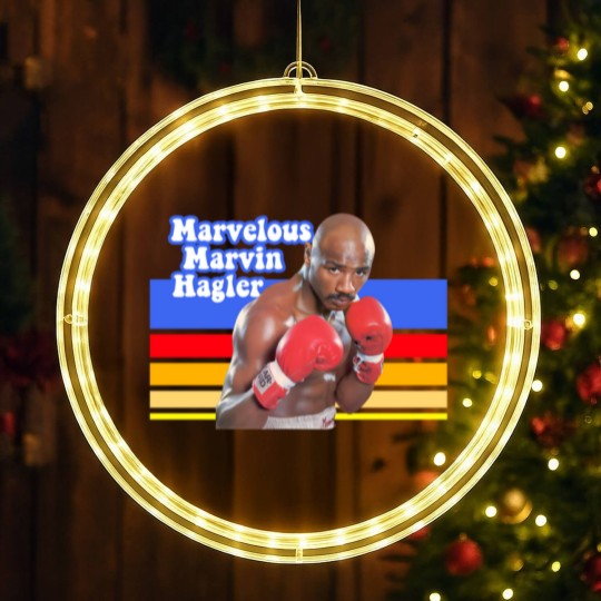 Discover Retro Marvelous Marvin Hagler LED Christmas Window Lights