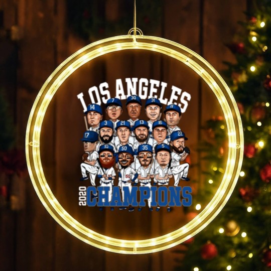Discover Los Angeles Los Angeles champions 2020 forDodgers fans LED Christmas Window Lights