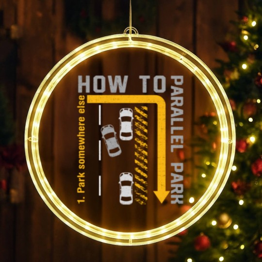 Discover New Drivers License Gift How To Parallel Park LED Christmas Window Lights