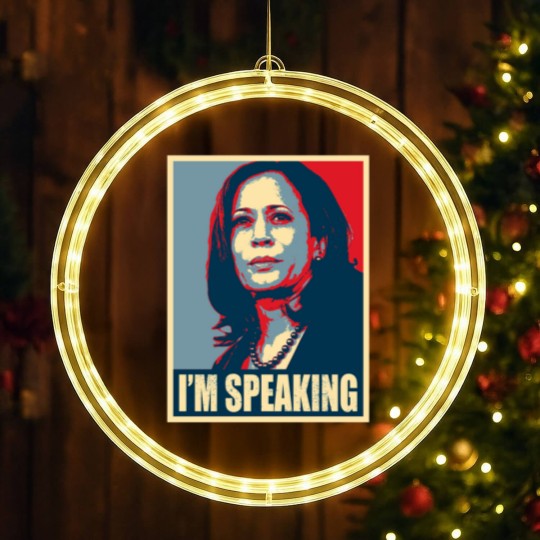 Discover Kamala Harris - Mr. Vice President I'm Speaking LED Christmas Window Lights