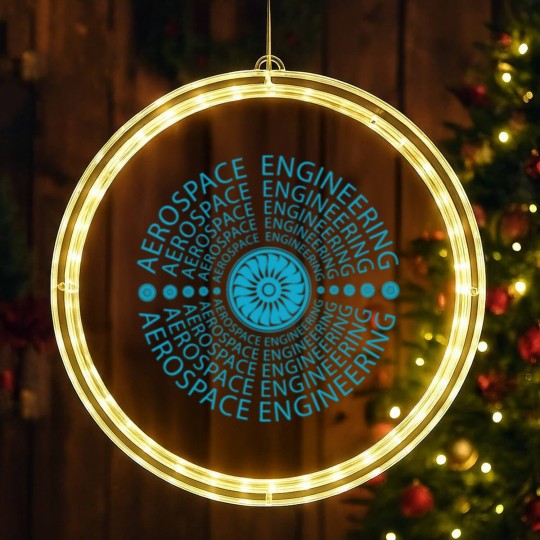 Discover aerospace engineering logo airplane engineer LED Christmas Window Lights