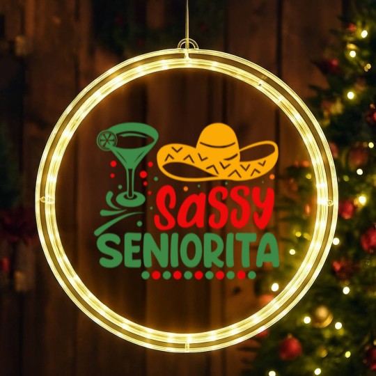 Discover Sassy Seniorita Sombrera Cinco De Mayo Margarita L LED Christmas Window Lights