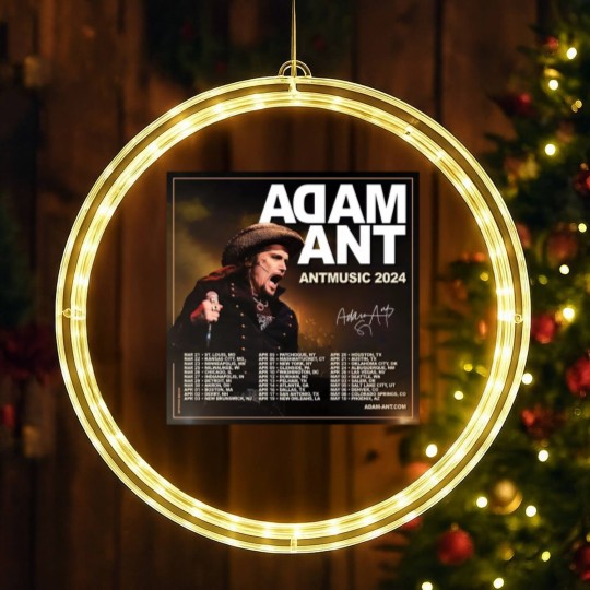 Discover Adam Ant Autumn 2024 UK ANTMUSIC Tour Unisex LED Christmas Window Lights
