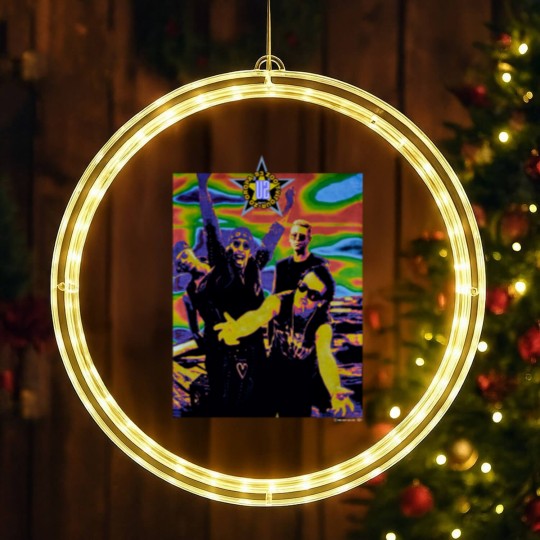 Discover 90s U2 Irish Rock Band Alternative Indie Zooropa Tour 1993 LED Christmas Window Lights