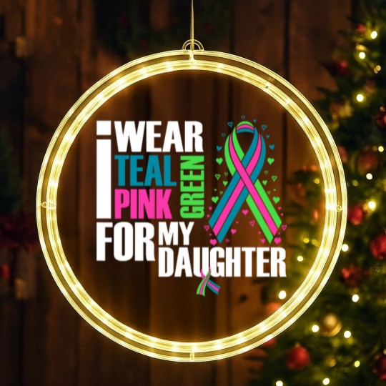 Discover Metastatic Breast Cancer Ribbon Daughter Cancer Awareness LED Christmas Window Lights