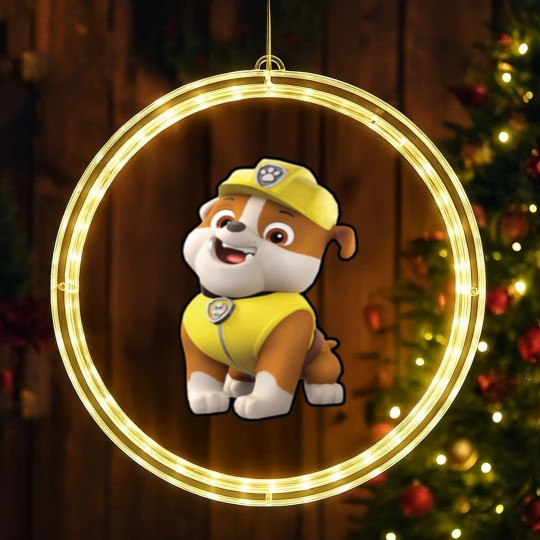 Discover PAW-Patrol Rubble LED Christmas Window Lights