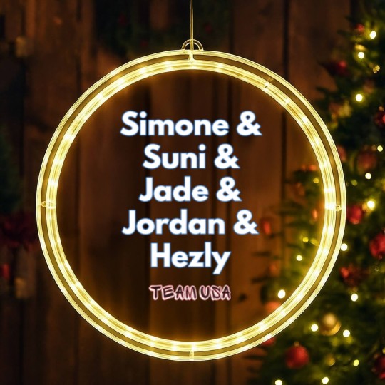 Discover USA Women's Gymnastics Simone Biles, Suni Lee, Jade Carey, Jordan Chiles LED Christmas Window Lights