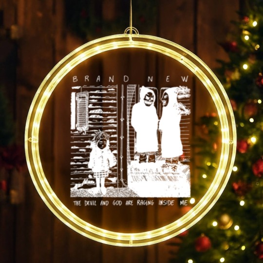 Discover The Devil and God are Raging Inside Me (White vr.) - Fanartwork LED Christmas Window Lights