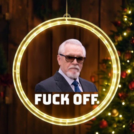 Discover Logan Roy F**k off LED Christmas Window Lights | Succession | Waystar Royco | Logan Roy | Succession LED Christmas Window Lights