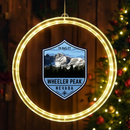 Discover Wheeler Peak In Nevada LED Christmas Window Lights