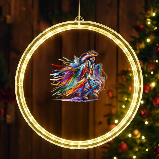 Discover Native American Grass Dancer LED Christmas Window Lights