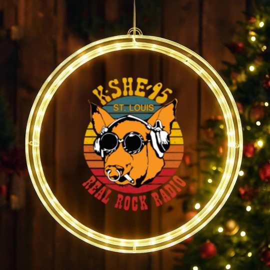 Discover Real Rock Radio Retro LED Christmas Window Lights