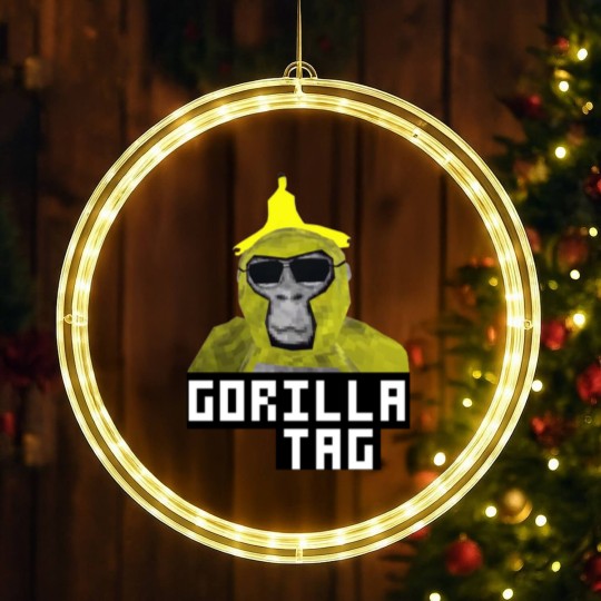 Discover Gorilla Tag Monkey Banana Peel Gorilla Monke Gorilla Tag PFP Maker png LED Christmas Window Lights