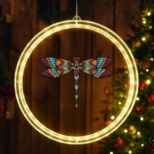 Discover Dragonfly (2) LED Christmas Window Lights