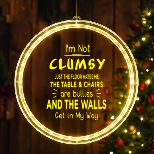 Discover I'm not clumsy LED Christmas Window Lights