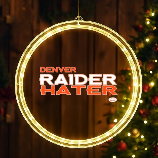 Discover Denver Raider Hater LED Christmas Window Lights