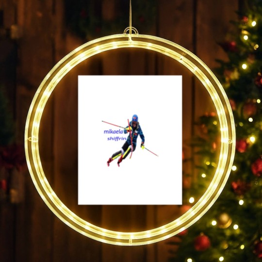 Discover Mikaela Shiffrin Graphic LED Christmas Window Lights