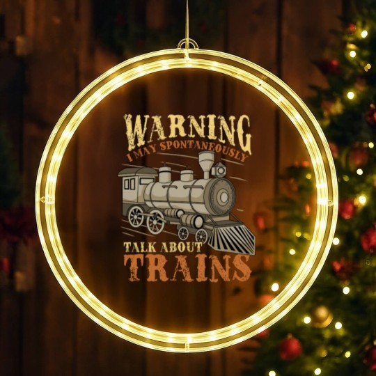 Discover Trains Railroad Train Lover - Train - LED Christmas Window Lights