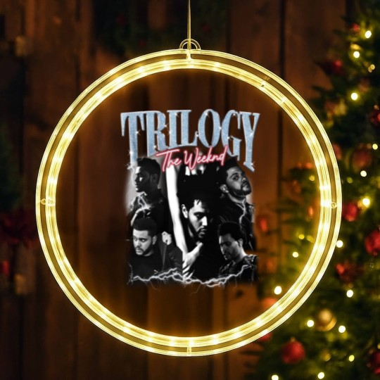 Discover Weeknds Merch LED Christmas Window Lights - Music Starboy After Hours, Trilogy, XO Lyrics XOTWOD Weekend